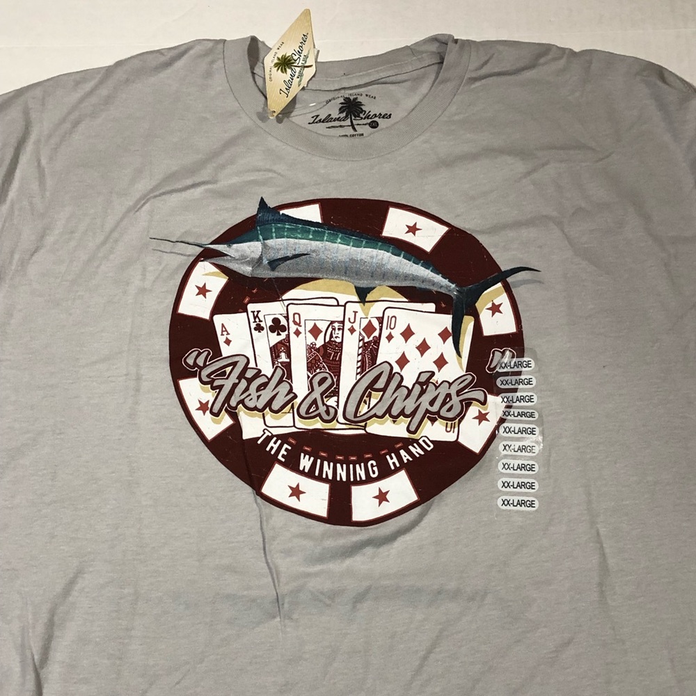 Island shores 2xl Shirt New Fish & chips dive bar